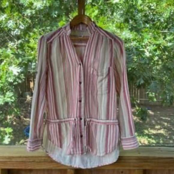 Rag & Bone The New Tomboy Shirt Striped Top - Picture 1 of 4